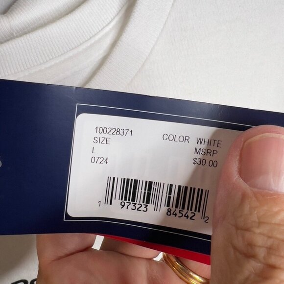 Reebok Men's Game Win Logo Graphic T-Shirt - White Size L - Picture 5 of 7